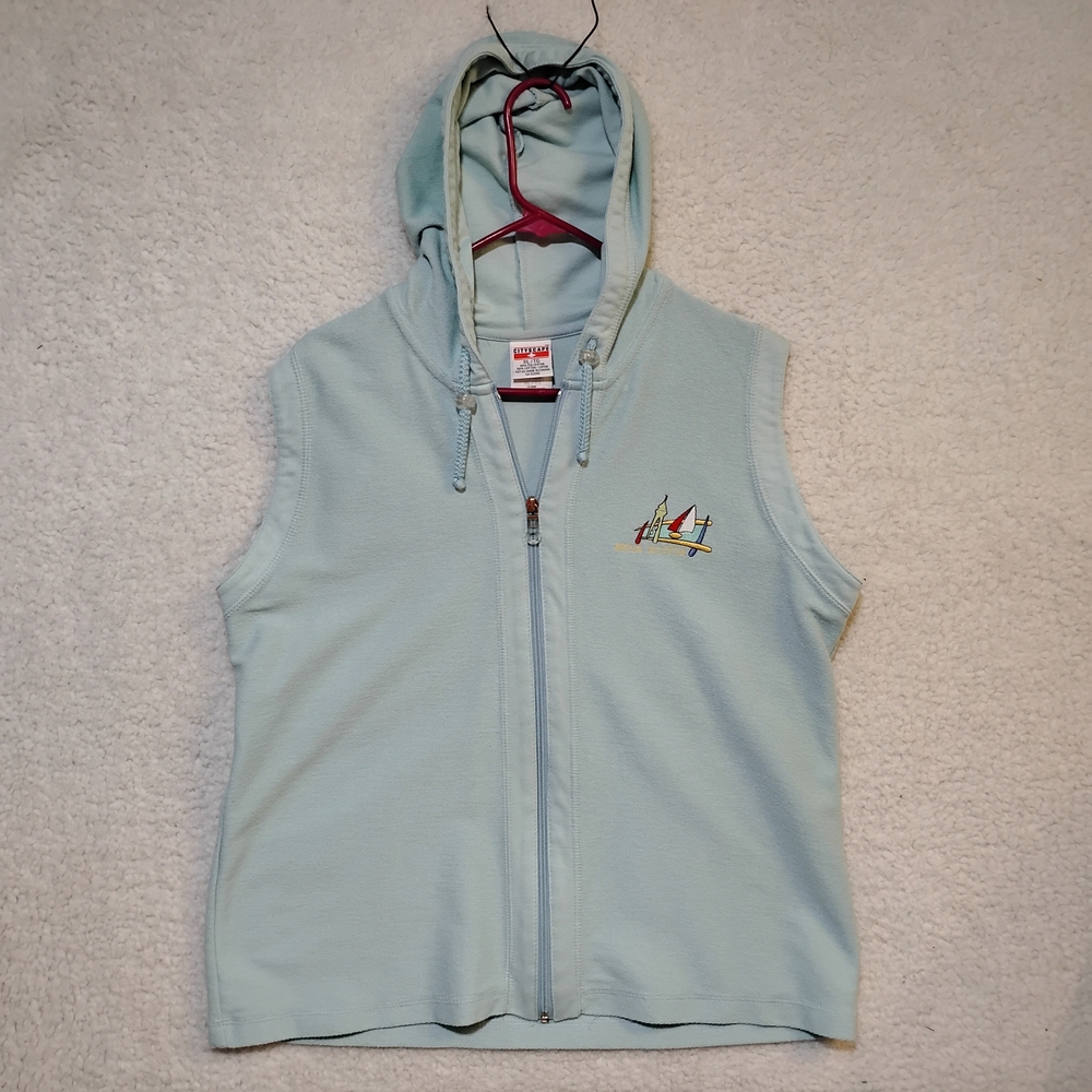 Ladies Hooded Vest With Nova Scotia Logo- XL